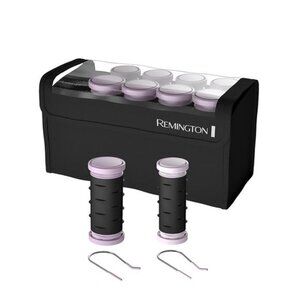 Compact Ceramic DualVoltage Hair Setter & Rollers,1-1 ¼"Purple/Black,10Piece Set